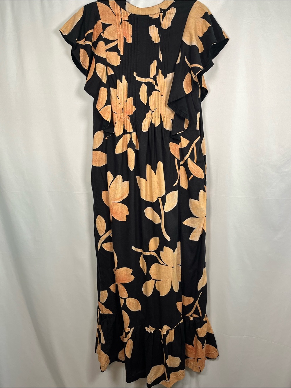 🛍️SALE Anthropologie Maeve Cassandra floral flounce maxi summer dress sz s - Picture 8 of 12